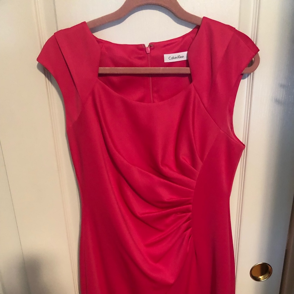 Calvin Klein hot pink dress